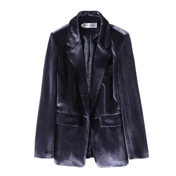 

Women Blazers and Jackets Spring and Autumn New Style Cultivate One's Morality Velvet Suit Jacket Fashionable Casual Suit Woman
