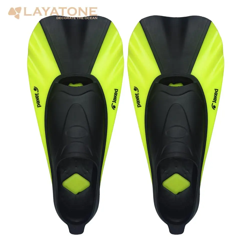 

LayaTone Snorkeling Fins Diving Adult Short Scuba Swimming Shoes Swim Fins Foot Flipper Diving Fins with Heel Water Sports F-14