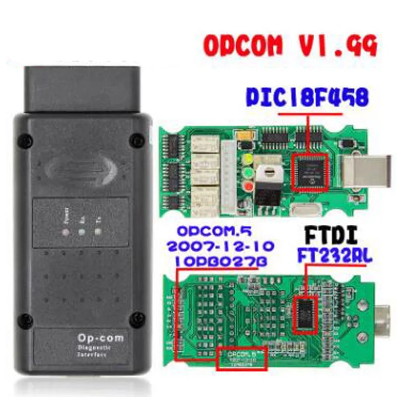 OPCOM 2014V V1.99 FTDI FT232RQ OPCOM 120309a последняя версия OBD2 Op-com/Op com/Opcom
