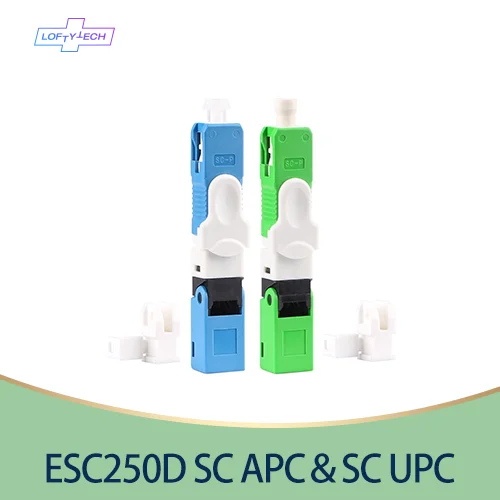 100 шт./упак. FTTH ESC250D SC/UPC Одномодовый SC/APC Волоконно оптический Быстрый разъем SC PC