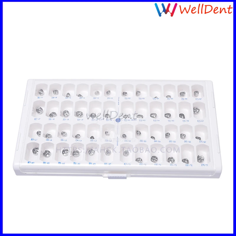 US $101.20 48pcs Dental Tooth Crown Accurate High Quality Children Metal Premature Preformed Temporary Crown Children Crown Stainless Steel