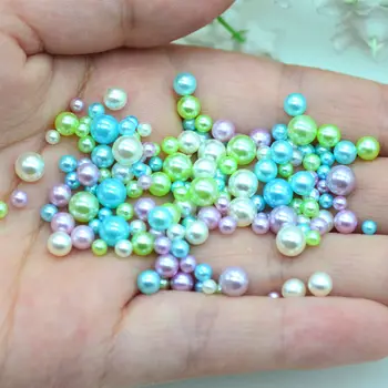 

20 Gram 3mm-6mm Mystery of Forest Round Pearls Assortments|DIY Shaker Cards Fillers|Silme Crafting Filler Accessories