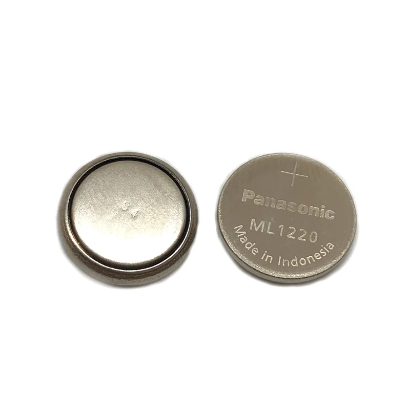

20pcs/lot New Original Panasonic ML1220 3V ML 1220 Rechargeable CMOS RTC BIOS Back Up Cell Button Coin Battery Batteries