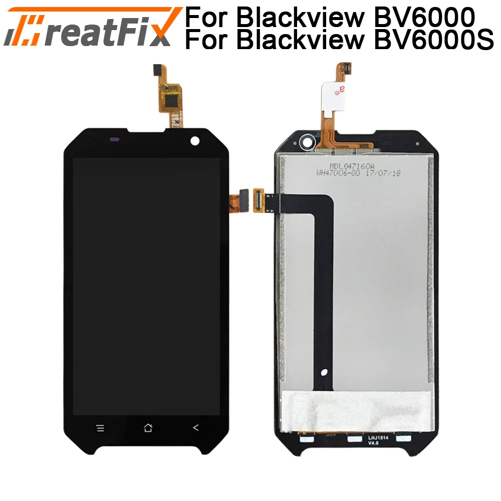 Blackview BV5000 bv6000s ЖК-дисплей+ сенсорный экран в сборе для Blackview BV6000 bv7000 bv8000 pro - Цвет: For BV6000 BV6000S