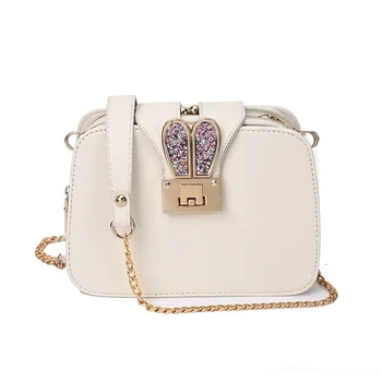 

2020 new Korean version of the fashion chain shoulder bag wild portable messenger clip three-layer small square bag
