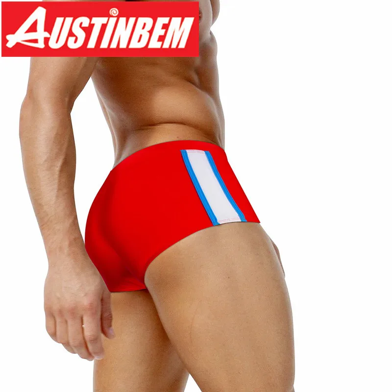Austinbem купальный костюм короткий De Bain Homme Zwembroek Heren однотонные мужские плавки| |