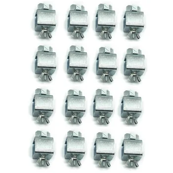 

16pcs Silver Butt Welding Welds Clamps Sheet Metal Locator Adjustable Positioner Clip Holder Tool Parts