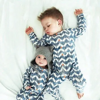 

New 2019 Christmas Knitting Jumpsuit Baby Autumn Spring Stripe Sweater Jumpsuits Baby Boy Girl Rompers