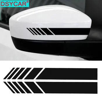 

DSYCAR 3Pair/Lot Car Rear View Mirror Stickers Car Body Sticker Side Decal DIY Decor Multi Colors Stripe Decals SUV Vinyl