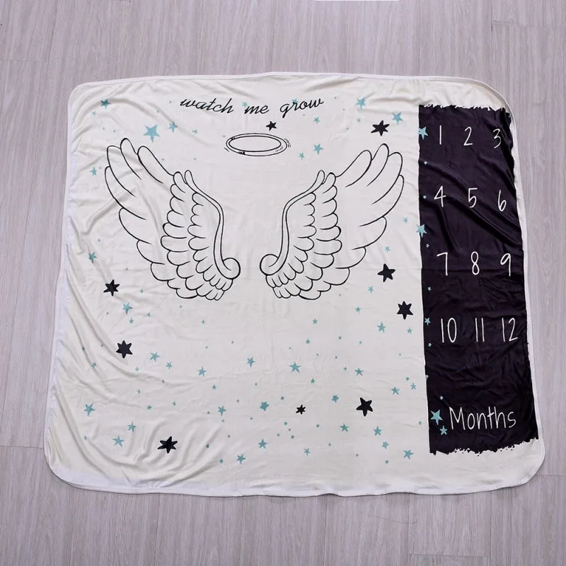 Для новорожденных стильная футболка с изображением персонажей видеоигр получения Одеяло s для детей ясельного возраста крыло печати