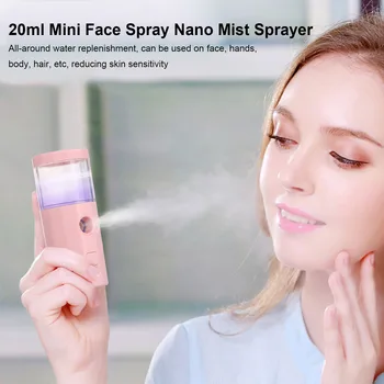 

Portable 20ml Mini Face Spray Nano Mist Sprayer Facial Body Nebulizer Steamer Moisturizing Skin Care Beauty Instruments