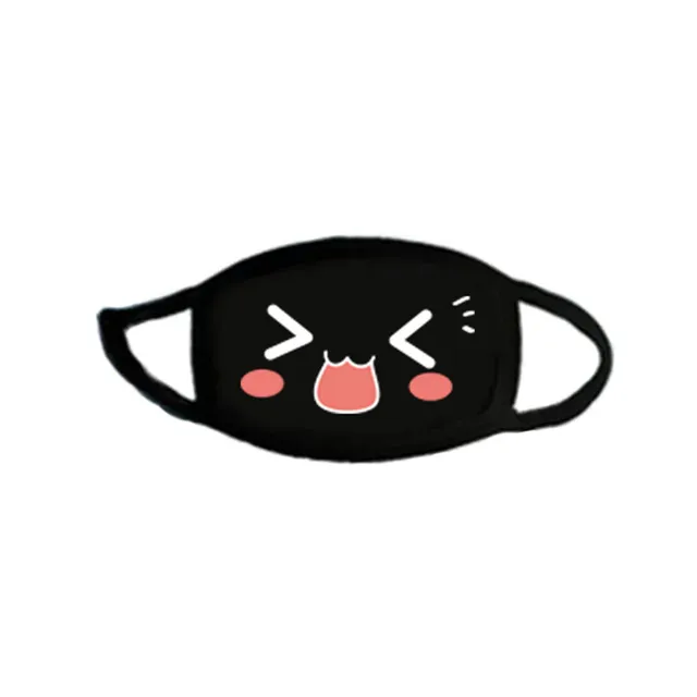 Anime black quirky personality expression mask 112