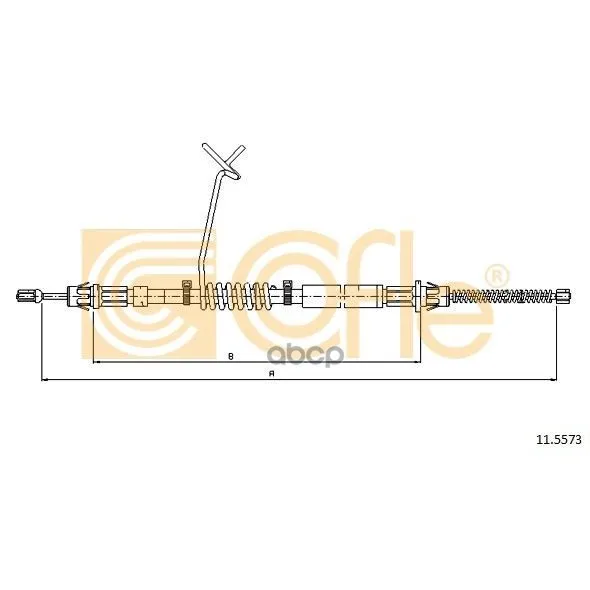 Трос Стояночного Тормоза Ford: Transit Rwd Cab Lh 1608/1315 Mm Cofle арт. 11.5573