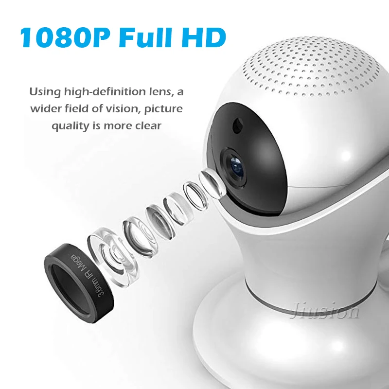 Мини Wi-Fi камера 1080P домашняя охранная видео камера Bebe беспроводная уличная камера ночного видения CCTV камера 360 панорамная камера Радионяня