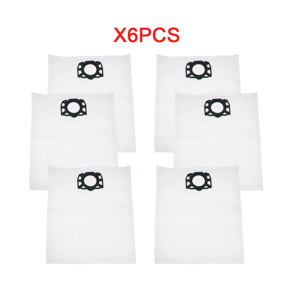 

6pcs of Filter Bags Replacement Parts for Karcher MV4 MV5 MV6 WD4 WD5 WD6 for Karcher WD4000 to WD5999 part#2.863-006.0