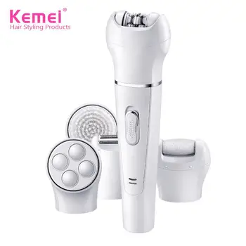 

5 In 1 Multi Function Ladies Beauty Set Electric Wash Brush Cleansing Instrument Rechargeable Shaver Epilator Tool Kit