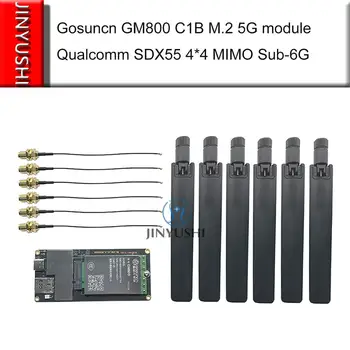 شراءGosuncn GM800 CIB M.2 5G وحدة كوالكوم SDX55 رقاقة تدعم SA NSA 5G NR/4G/3G 4*4 MIMO Sub-6G & MmWave LTE Cat 22