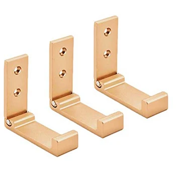 

3Pcs Metal Folding Towel Jacket Hook Wall Mount No Punching Invisible Creative