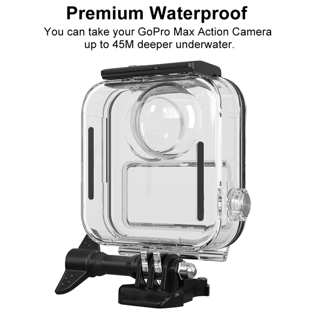 Gopro max 360のタッチスクリーン防水ケース,ダイビング保護,水中