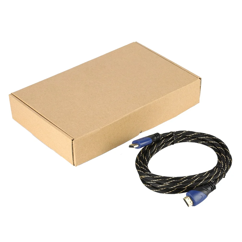 LESHP высокоскоростной 3 м/10ft синий+ черный HDMI 4 к x 2 к кабель высокой четкости 5 шт. поддерживает 3D и аудио канал возврата