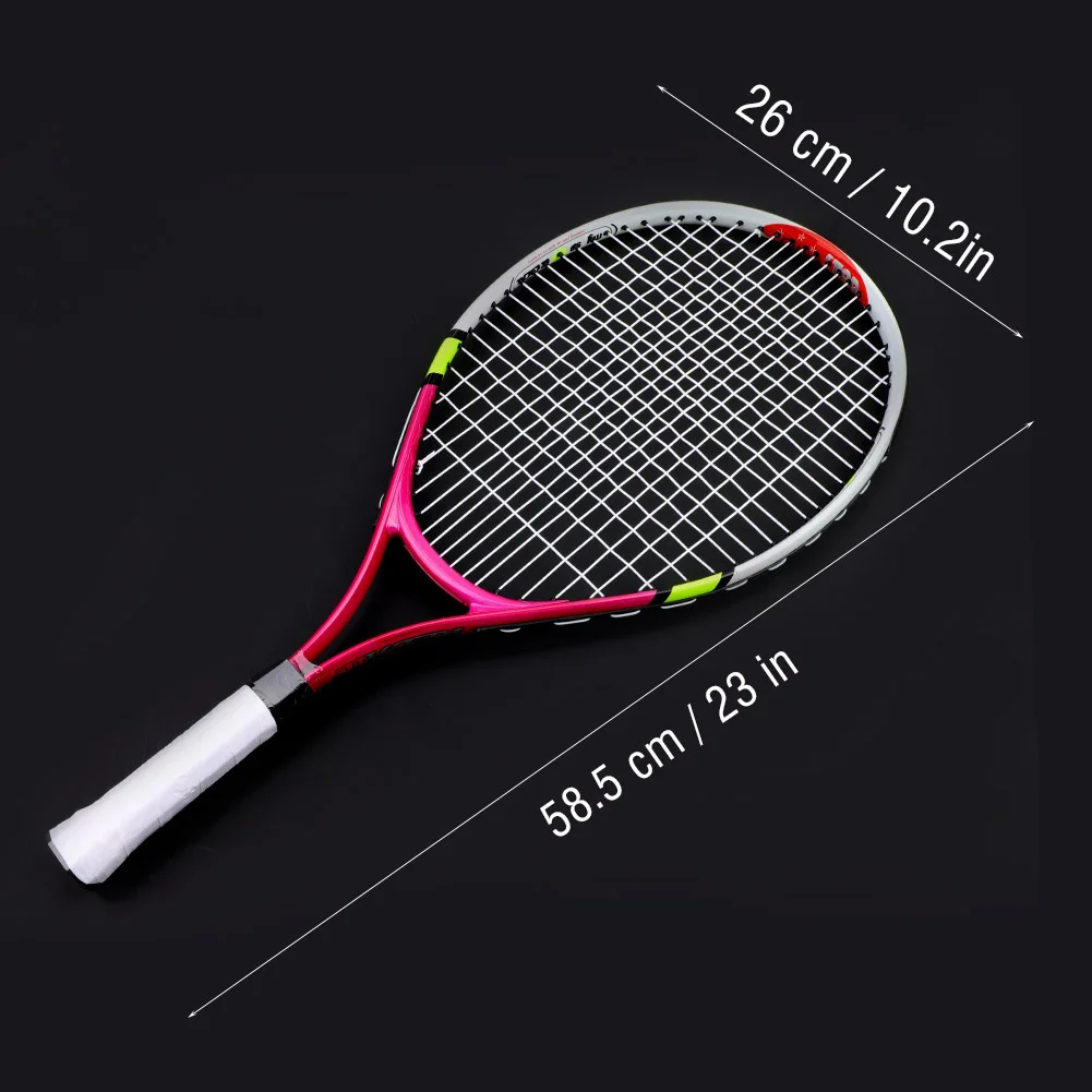Набор из 1 подростковой теннисной ракетки для тренировок raquete de Tennis, углеродное волокно, верх из стального материала, теннисная веревка с бесплатным мячом