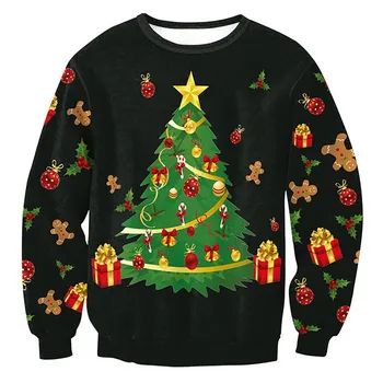 

Coat women's sweatshirt худи hoodies толстовки sports Plus Size Merry Christmas Tree Long Sleeve Sweatshirt Tops Blouse Shirt h4
