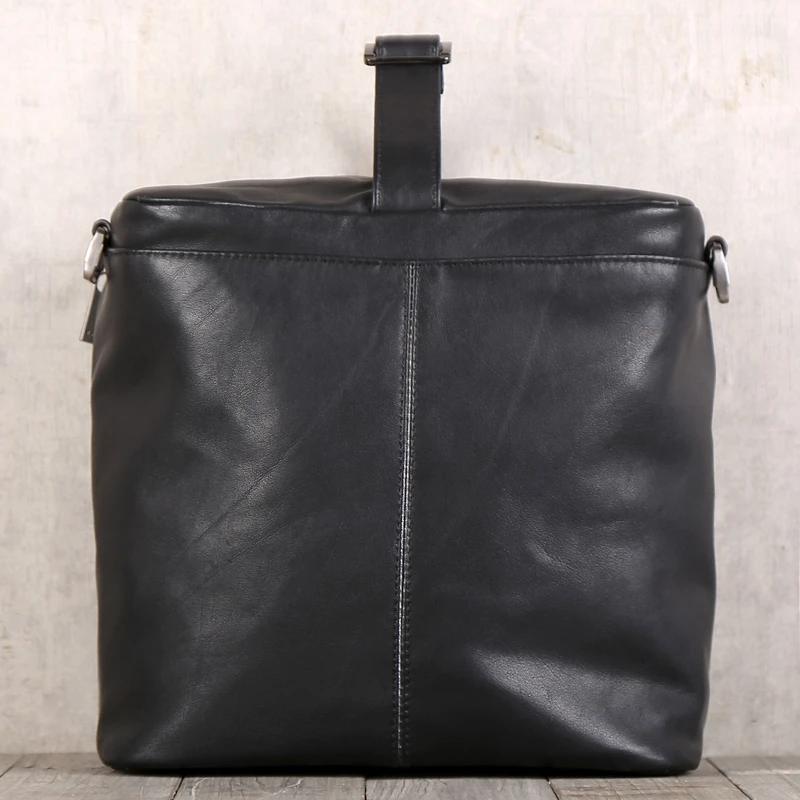 New Messenger Bags Men Women First Layer Leather Handmade Casual Zipper Handbag Top-end Cowhide Travel Shoulder Crossbody Bag