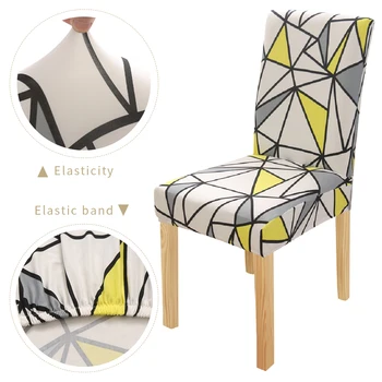 

Wedding Restaurant Spandex Chair Cover Stretch Elastic Dining Seat Cover for Banquet Hotel Anti-dirty Removable Hot