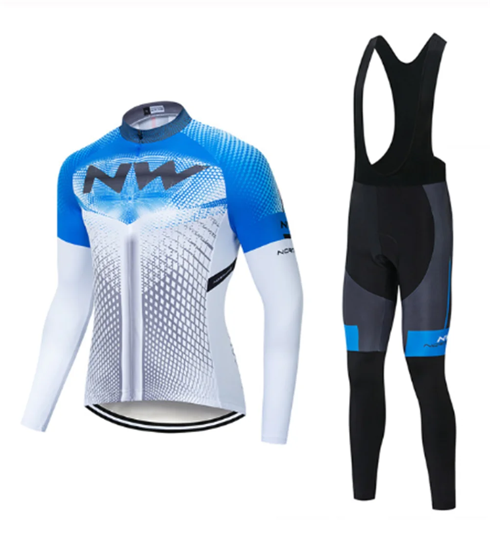 NW Northwave Pro team Велоспорт Джерси одежда осенний мужской костюм с длинными рукавами дышащий для прогулок верховой езды на велосипеде MTB комплект одежды 4 - Цвет: 5