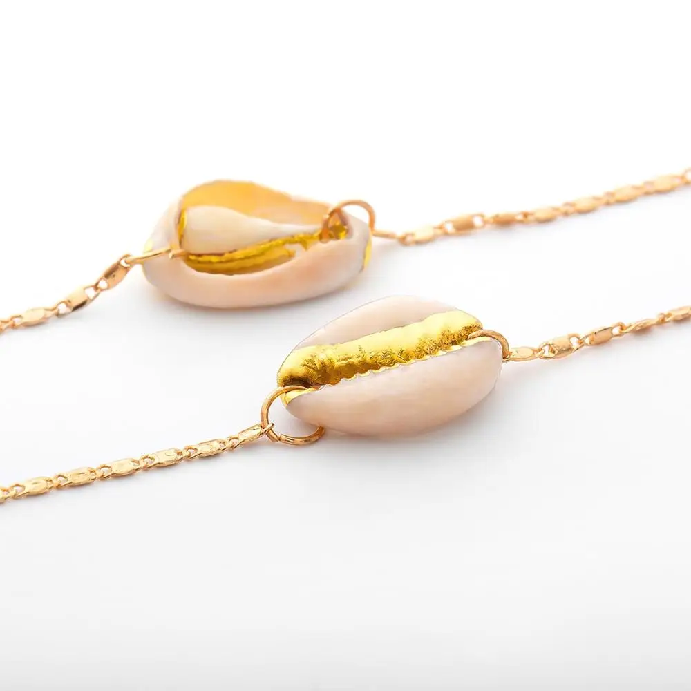2018 модный стиль оптовая продажа золотой цвет оригинальный браслет cowrie shell