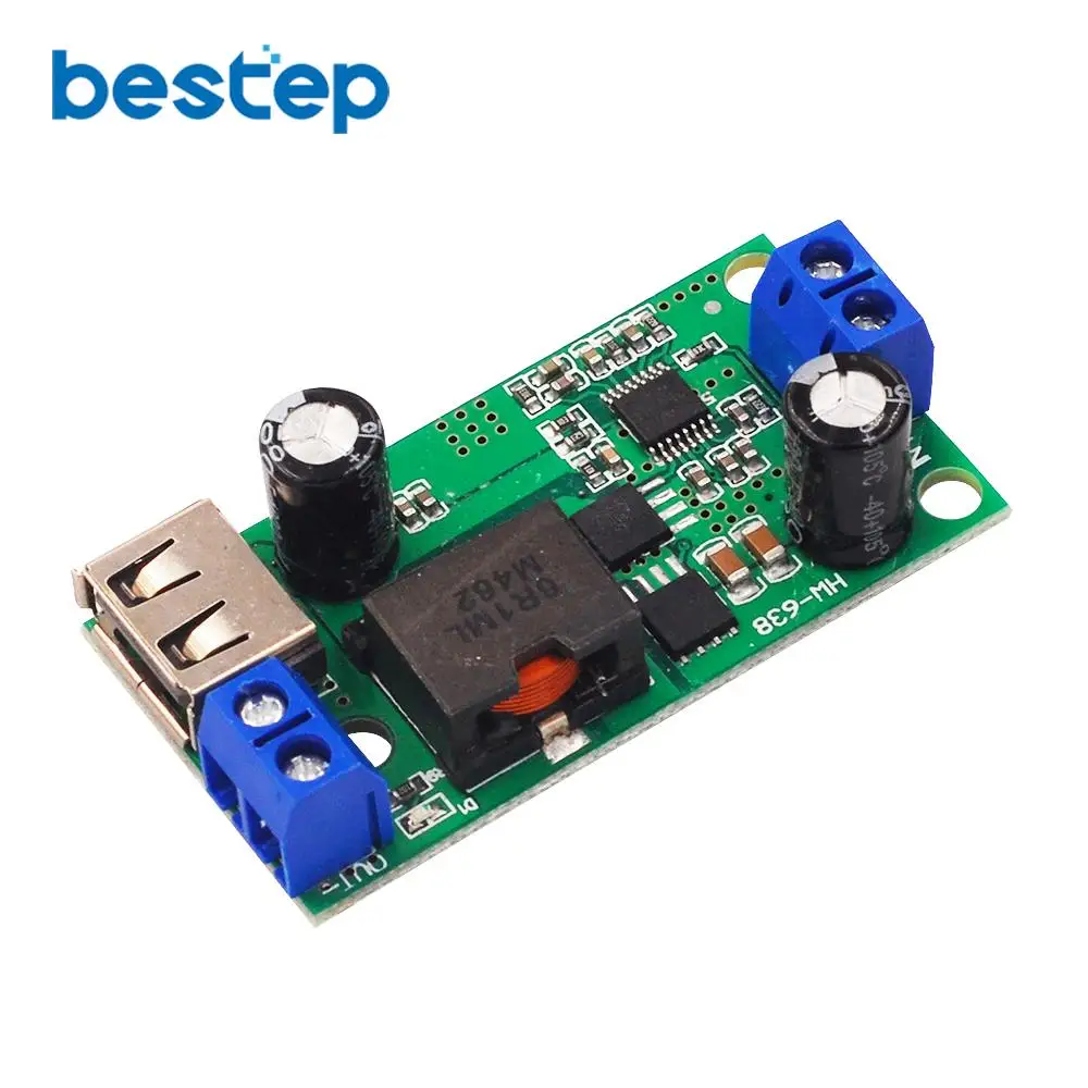 DC 9V 12V 24V 36V до 5V/5A понижающий модуль Регулируемый Модуль преобразователя
