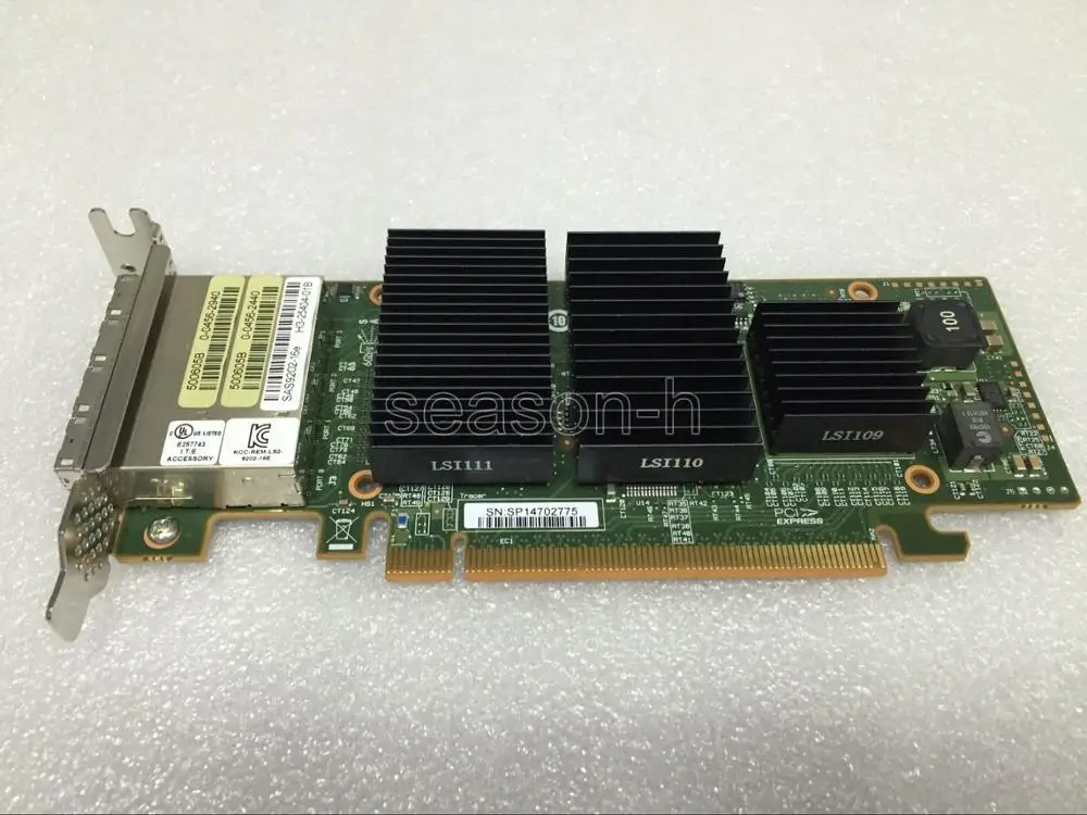 16-портовый контроллер Dell LSI SAS 9202-16e 6 ГБ SAS/SATA WPXP6 | Компьютеры и офис