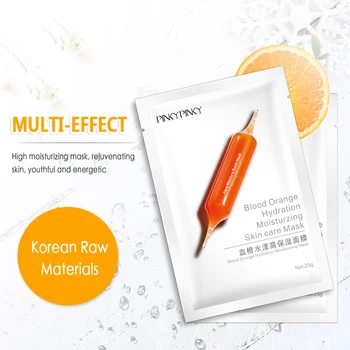 

VIBRANT GLAMOUR Blood Orange Hydration Facial Mask Anti-Wrinkle Hyaluronic Acid Depth Replenishment Facial Skin Care TSLM1