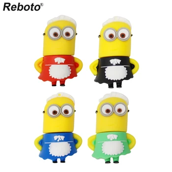 

Cartoon Big Eyes Yellow Servant Girl USB Flash Drive 8GB 16GB 32GB 64GB USB 2.0 USB Flash Pen Drive USB Memory USB Stick