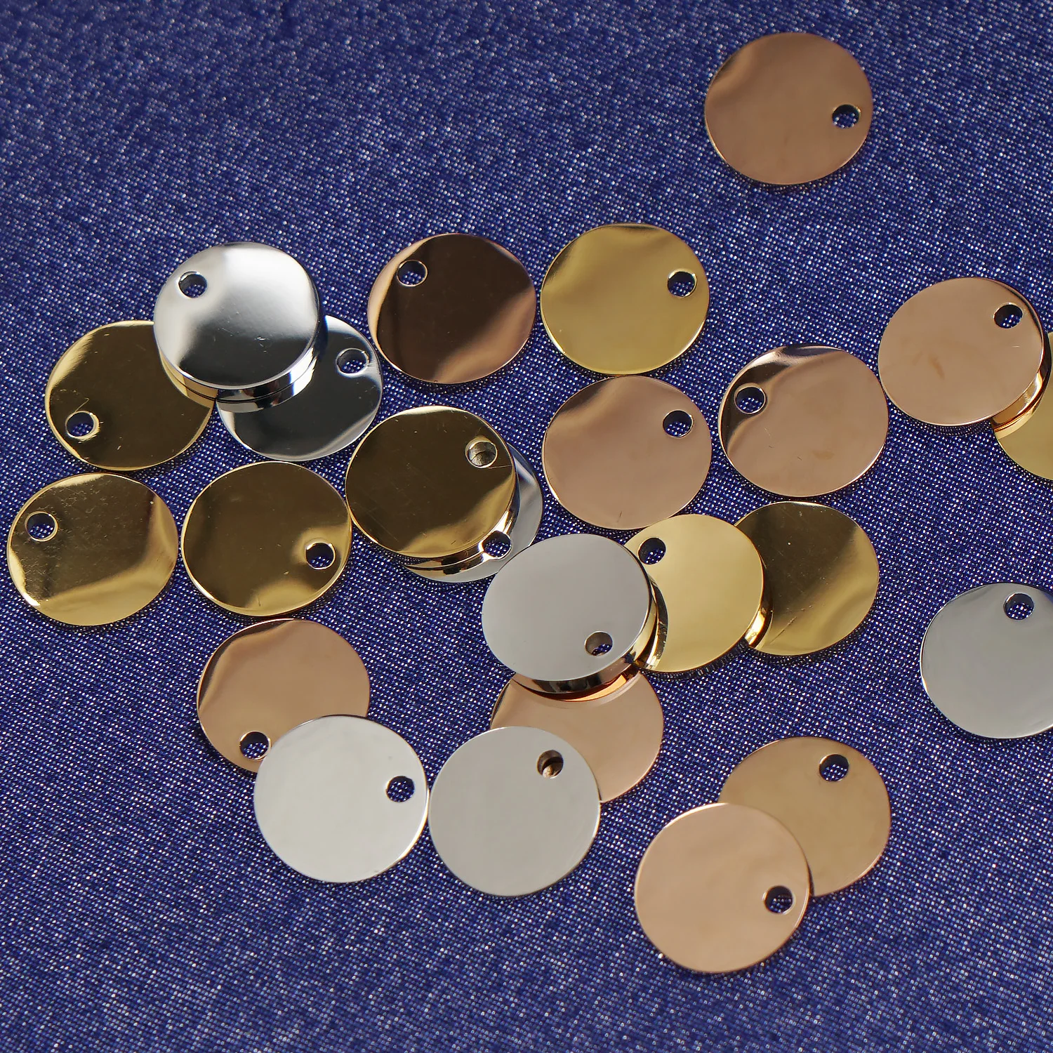 Stainless Steel Round Laser Engrave Blanks,fantastic Shine,jewelry Tags