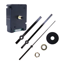 2 шт DIY бесшумные радиоуправляемые тикающие кварцевые часы длинные руки механизм набор инструментов черный