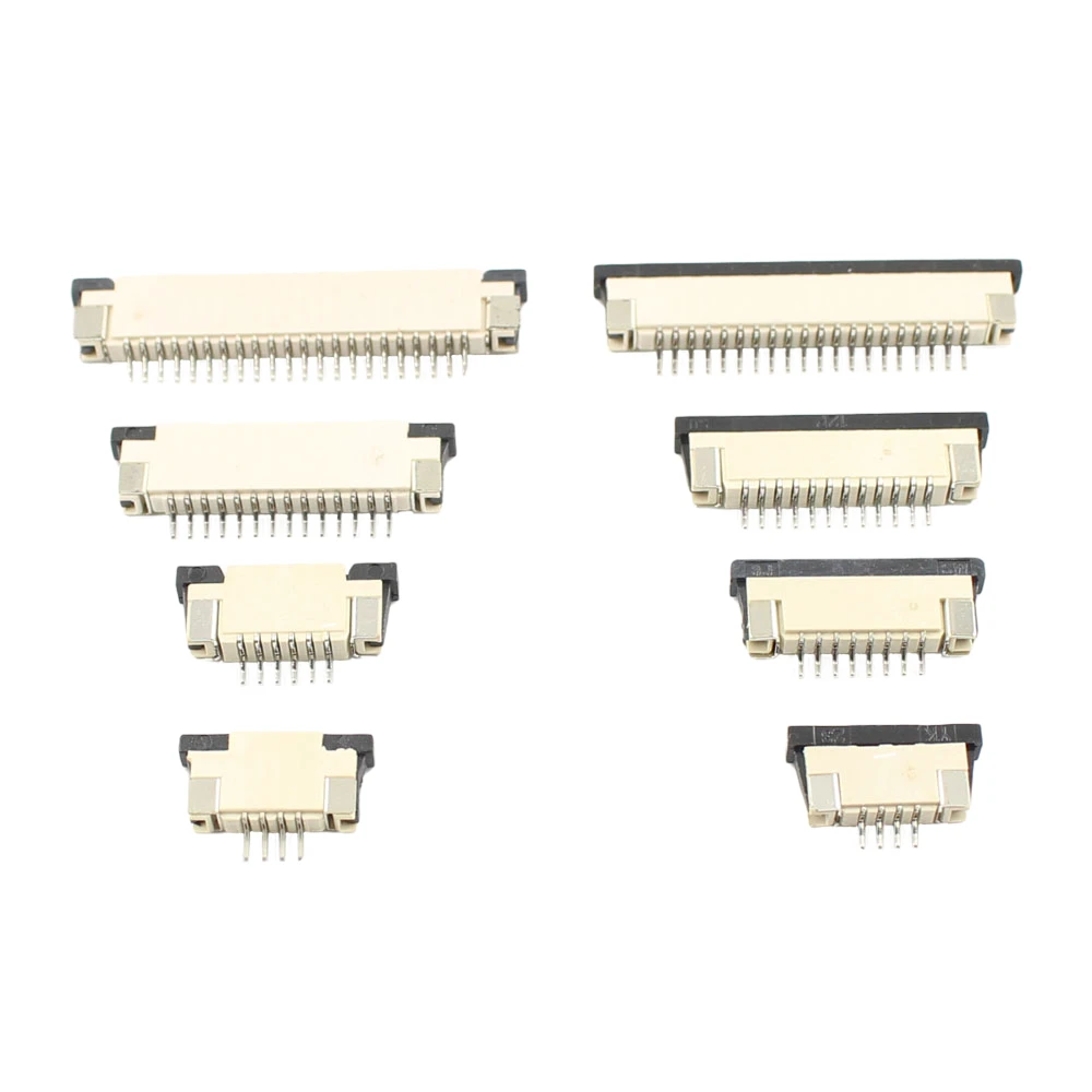 10Pcs FPC FFC 1mm 1.0mm Pitch 14 Pin Drawer Flat Cable Connector Top Contact