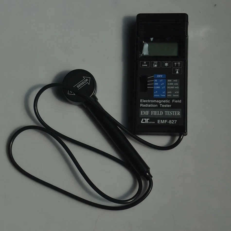 EMF-827/EMF827 тестер электромагнитного поля с отдельный зонд надежный вокруг линий питания бытовой техники