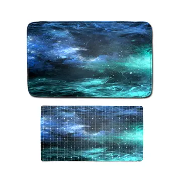

Modern household bathroom mat starry sky pattern eco-friendly PVC bottom suction cup non-slip bath mats bathtub side rug carpet