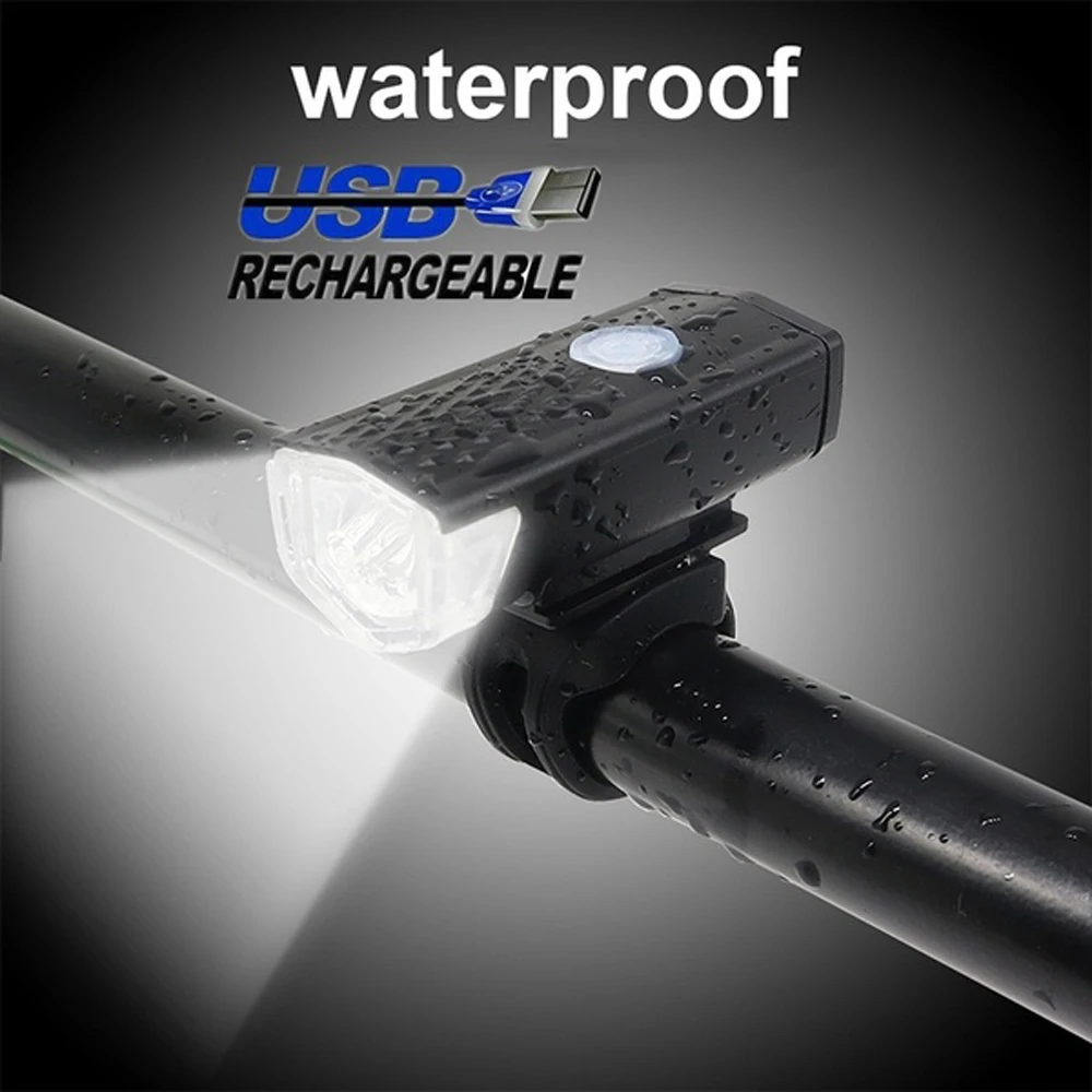 Rechargeable LED Bike Light Front Bicycle Light USB Flashlight For Bicycle Lantern Cycling Headlight Waterproof Bike Accessories