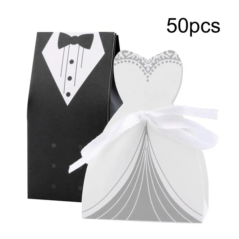 bride and groom favor bags