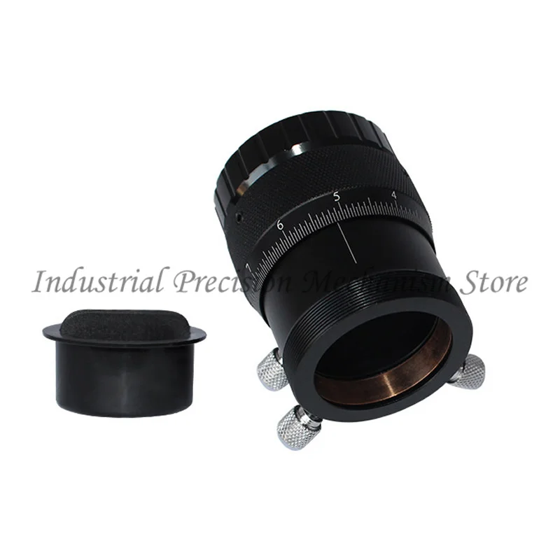 1.25-inch Helical Focuser Aluminium Alloy T Interface Mount Double Helical Tuning Focuser 10mm Focusing Stroke for Astronomical Telescope Astrophotography 