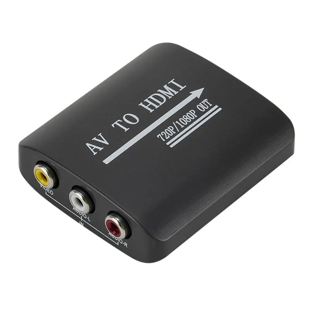 Mini HD 1080P AV преобразователь видеосигнала HDMI адаптер с кабелем для ТВ