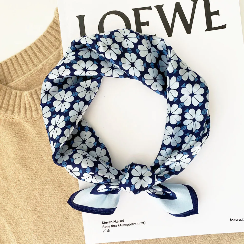 

FreeShip 100% Mulberry Silk (53cmX53cm) New fashion color matching cashew silk scarf simple polka dot square scarf