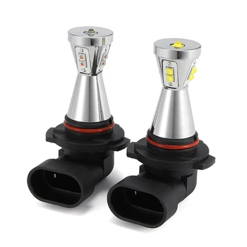 

2PCS Fog Lights H8 H9 H10 H11 9005 HB3 9006 HB4 Car LED Headlight Bulbs DC12-24V 45W 6000K White Auto Fog Lamp
