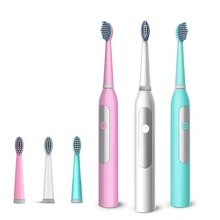 Звуковая зубная щетка, электрические зубные щетки для взрослых с 1 сменной щеткой, для здоровья, IPX7, водонепроницаемый, лучший подарок