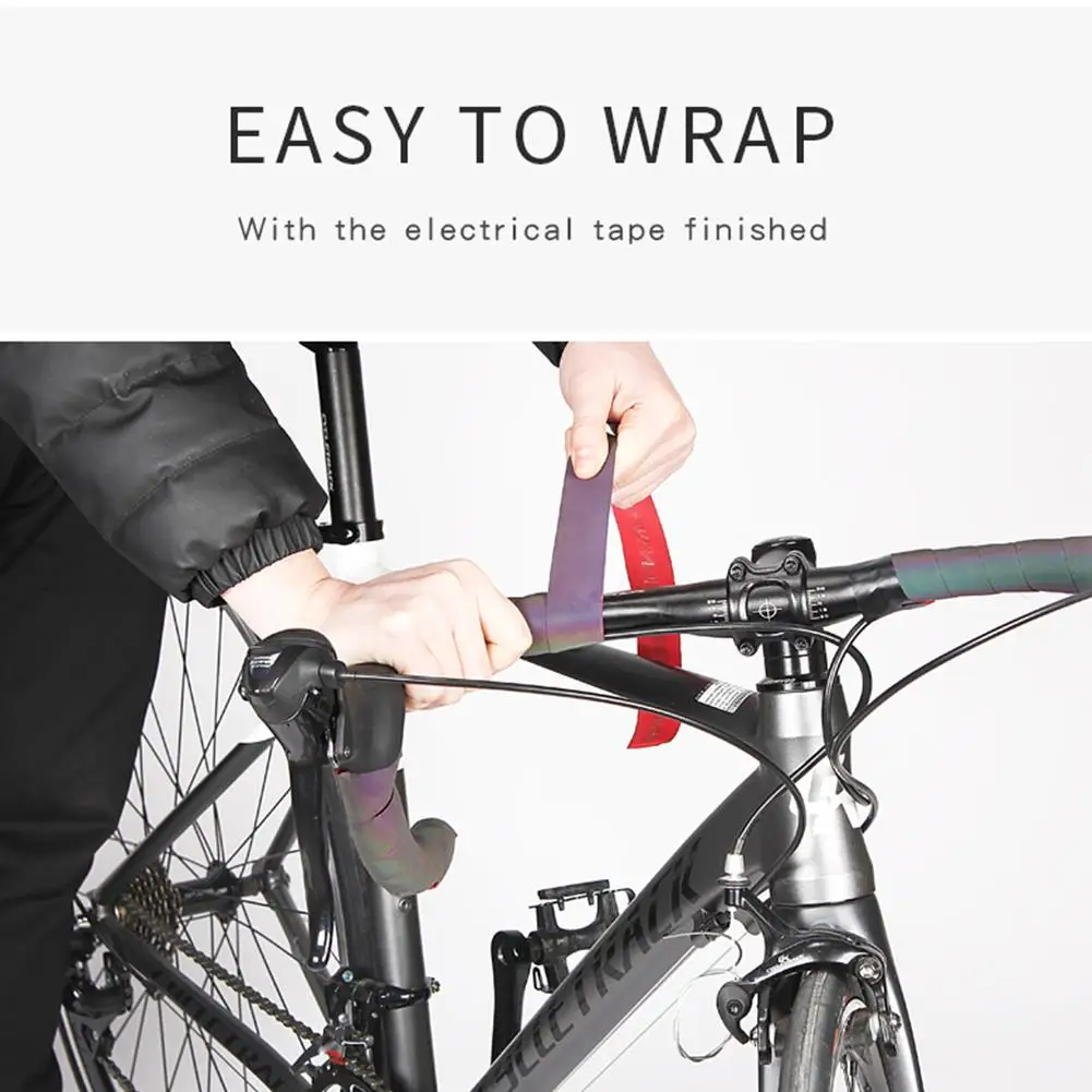 Bicycle Handlebar Tape Belt Gradient Road Bike Color-changing Color Tape Strap Cycling Dimming Reflective Band