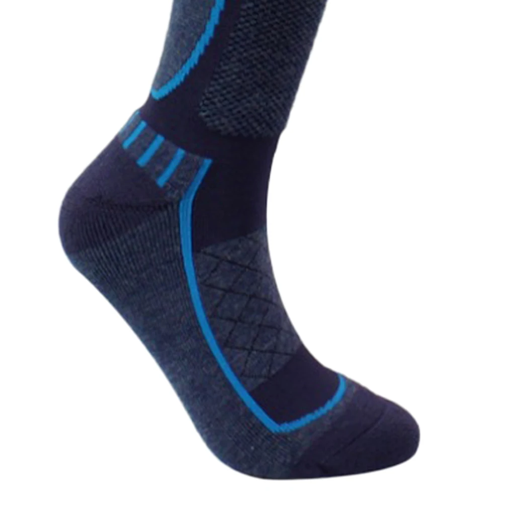 Adult Child Wool Blend Holding Winter Warm Ski Snow Stretchy Long Socks Winter Ski Socks