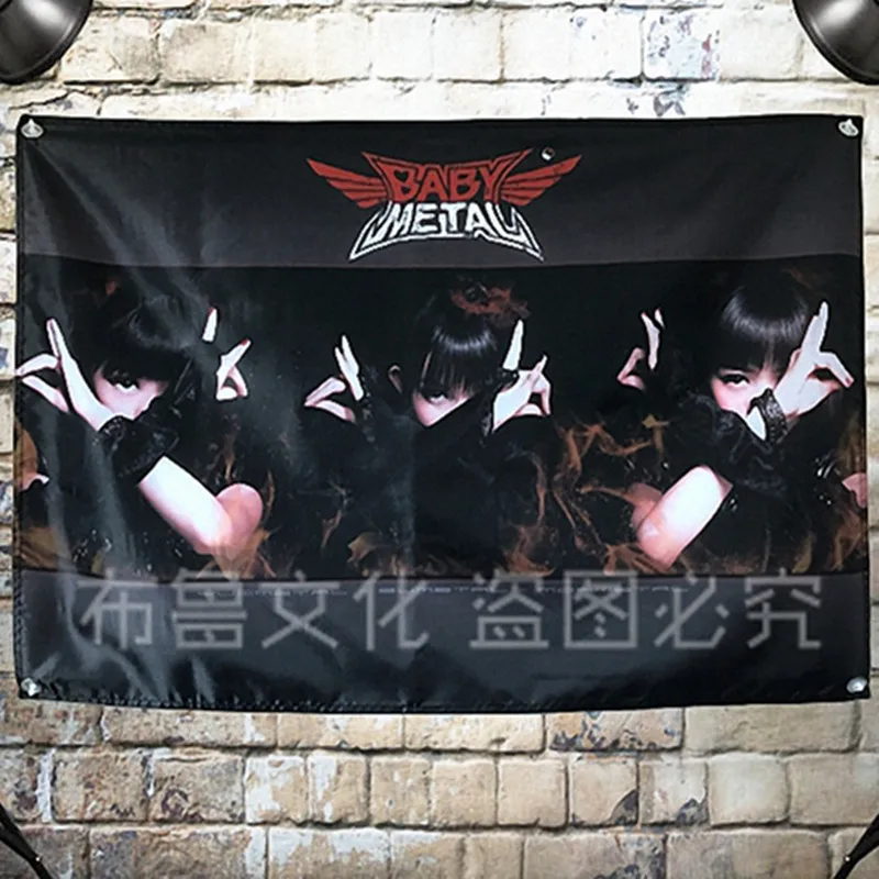 BABYMETAL музыкальный постер HD гобелен баннер поп-группы флаг с четырьмя отверстиями