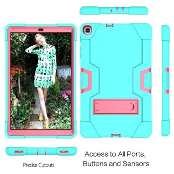 

Case For Samsung Galaxy Tab A 2019 SM-T510 SM-T515 10.1 inch 2019 Non-toxic Kids Safe Heavy Duty Silicone tablet cover